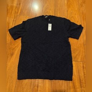 New with tag Todd Snyder Navy Textured Sweater